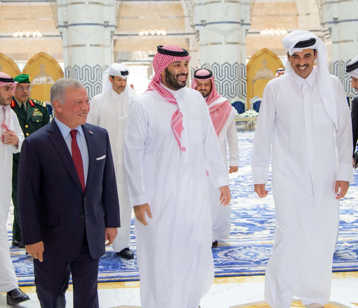 الدار -عقد جلالة الملك عبدالله الثاني وسمو الأمير محمد بن سلمان بن عبد