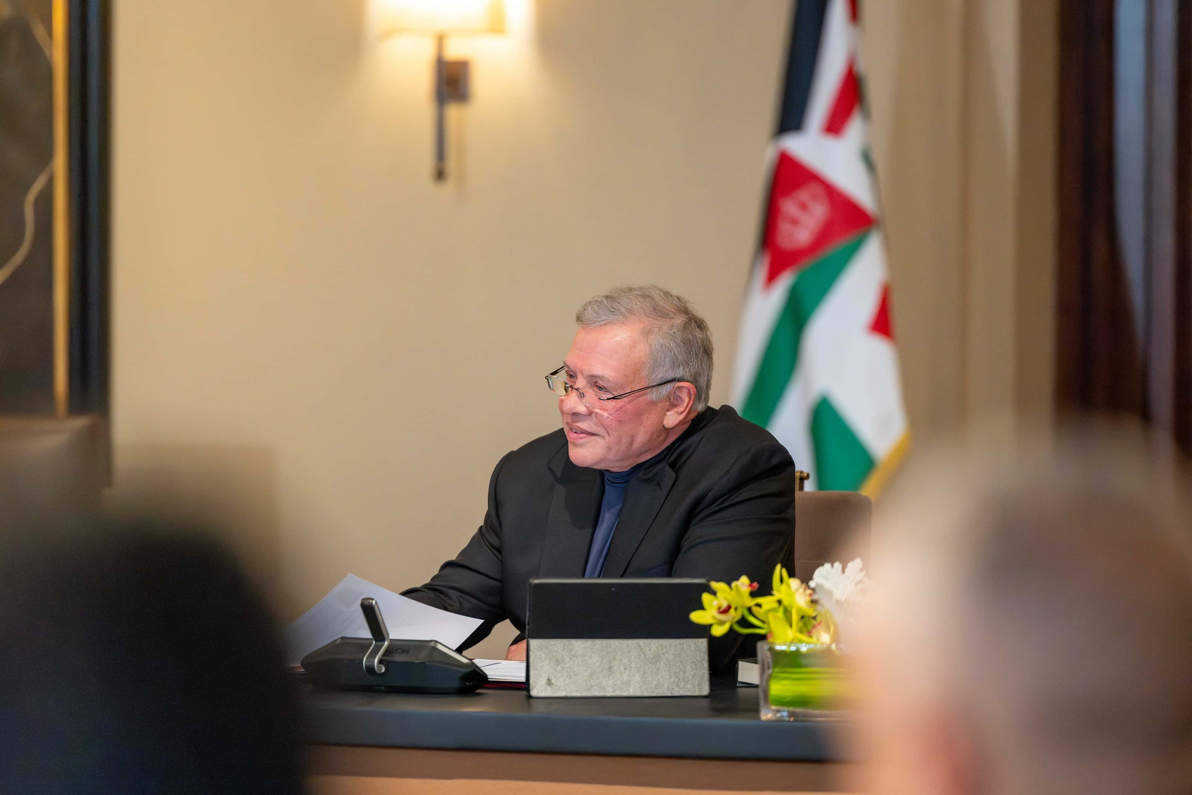 الدار - التقى جلالة الملك عبدﷲ الثاني في قصر الحسينية، اليوم الاثنين،