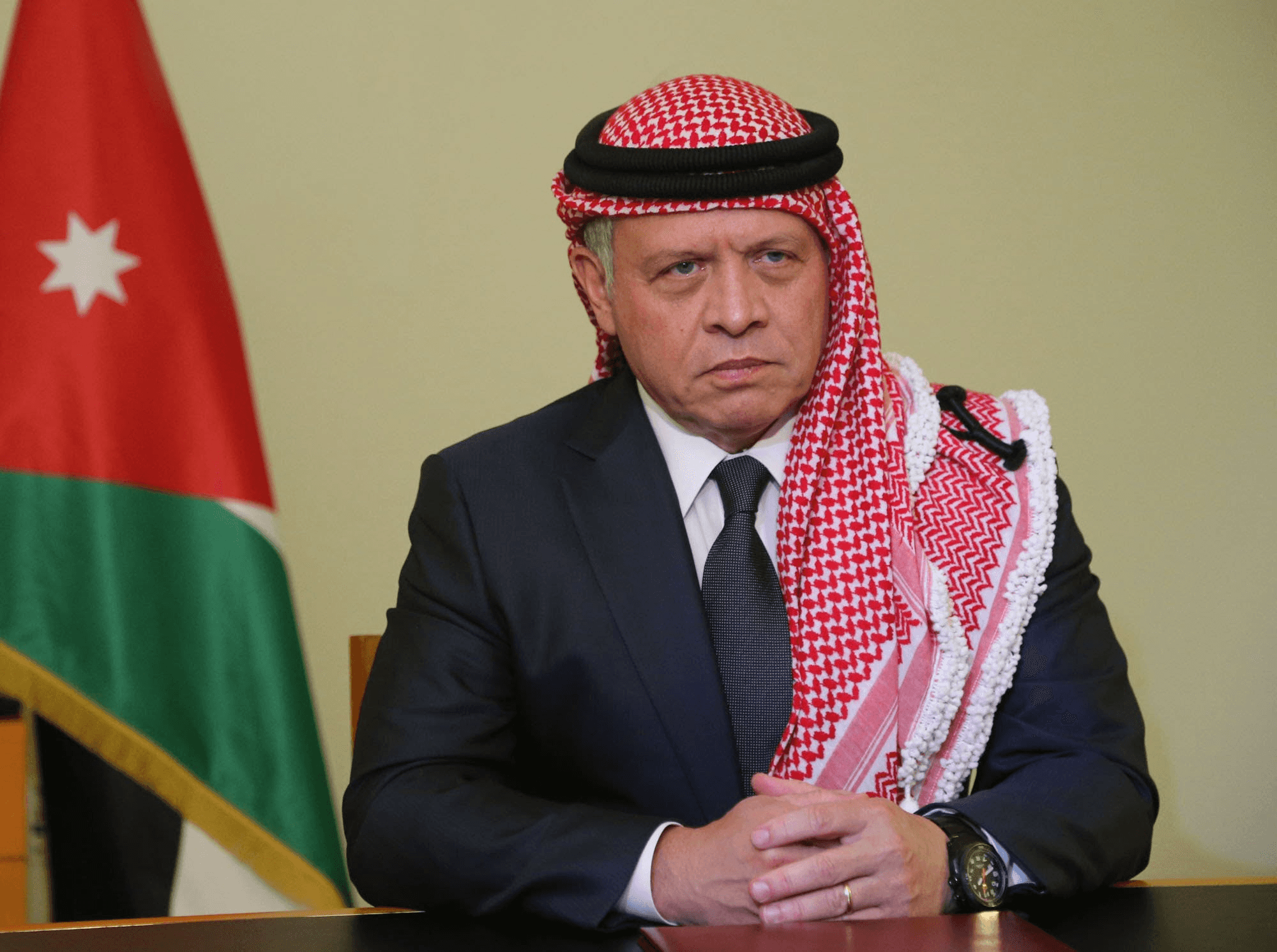 بعث جلالة الملك عبدﷲ الثاني برقية تعزية إلى أخيه سمو الشيخ محمد بن راش
