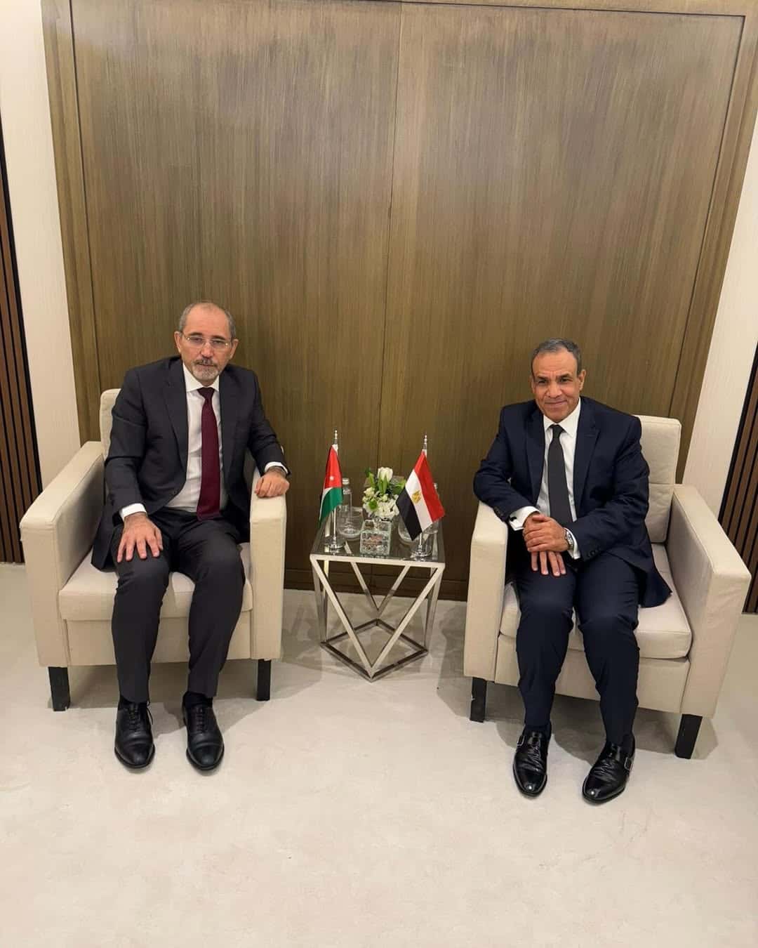 الدار - بحث نائب رئيس الوزراء ووزير الخارجية وشؤون المغتربين أيمن الصف