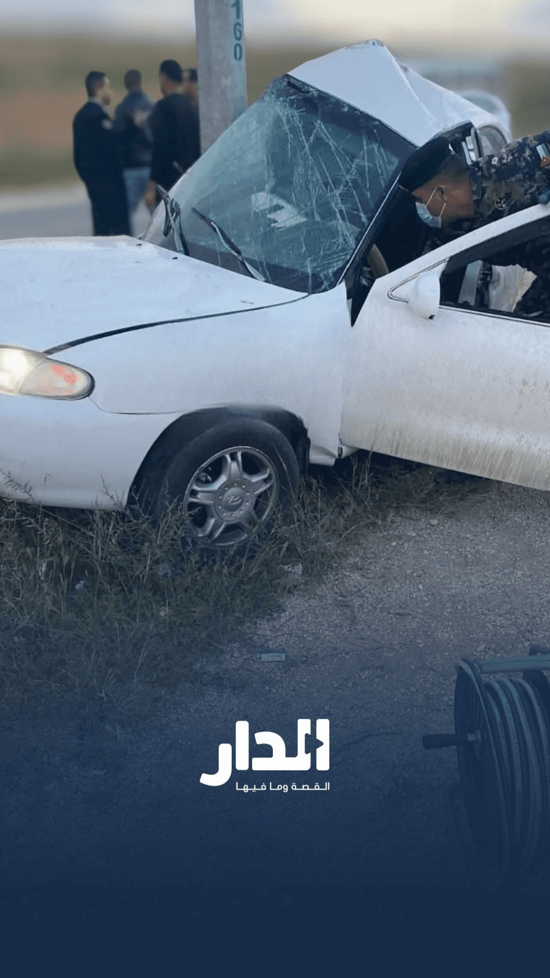 فاجعة على طريق "اللجون".. حادث مروع ينهي حياة سائق في لمحة بصر