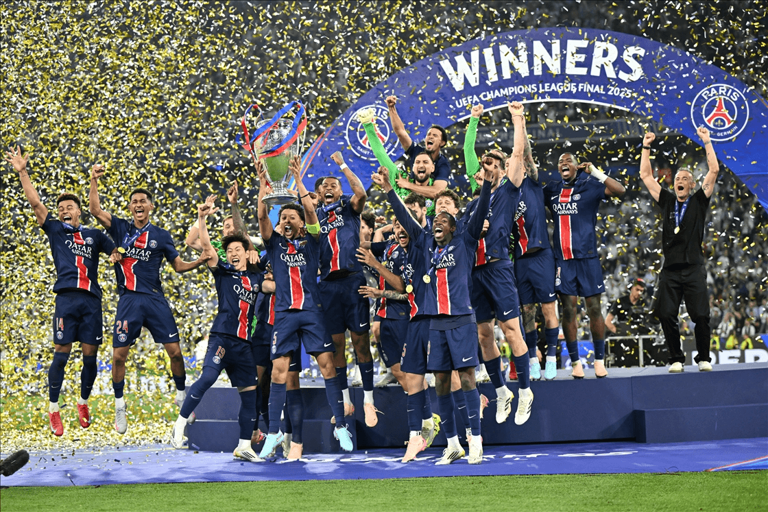 الدار -  توج فريق باريس سان جيرمان الفرنسي بلقب دوري أبطال أوروبا، إثر