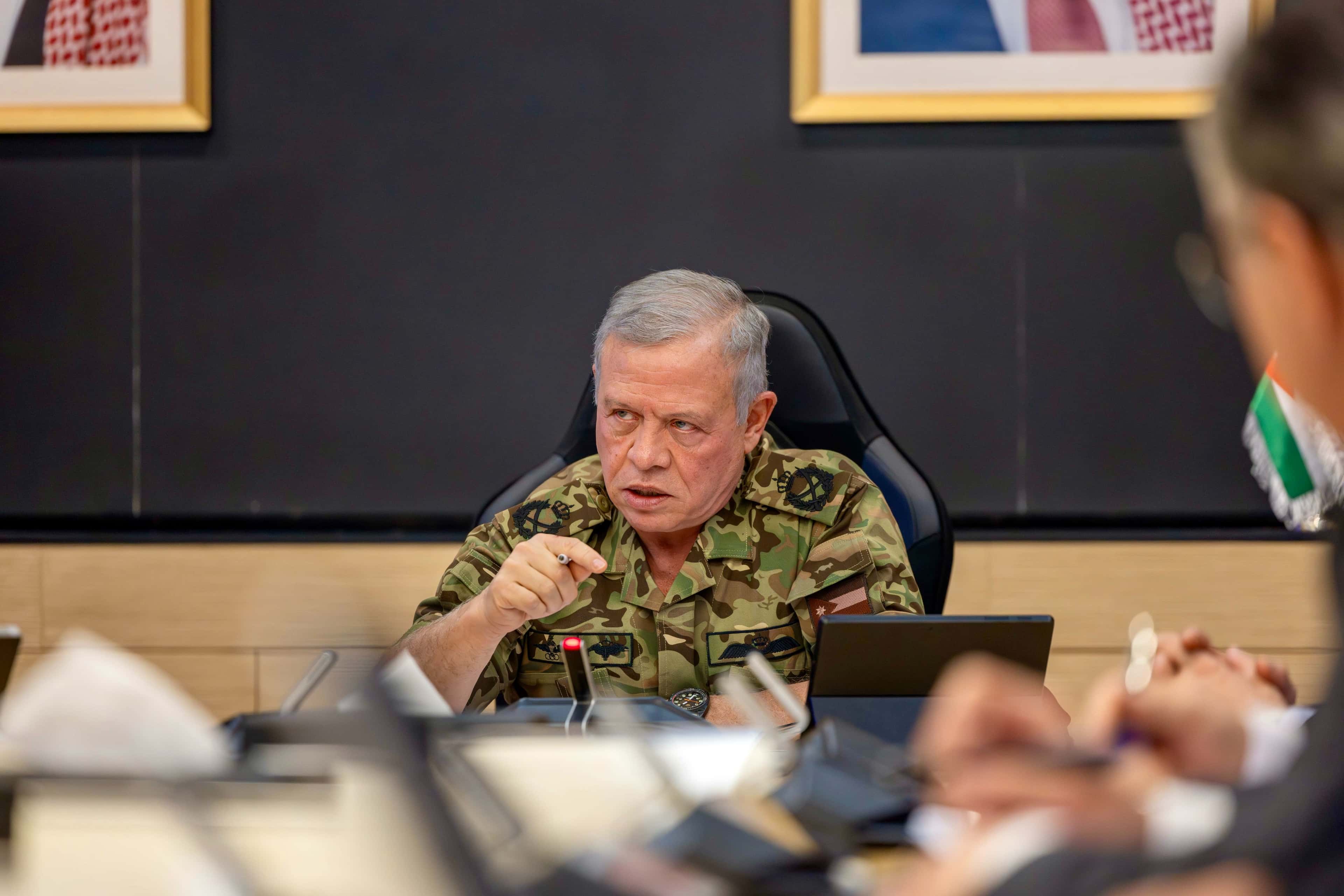 الدار - ترأس جلالة الملك عبدﷲ الثاني، اليوم الثلاثاء، اجتماعا في المرك