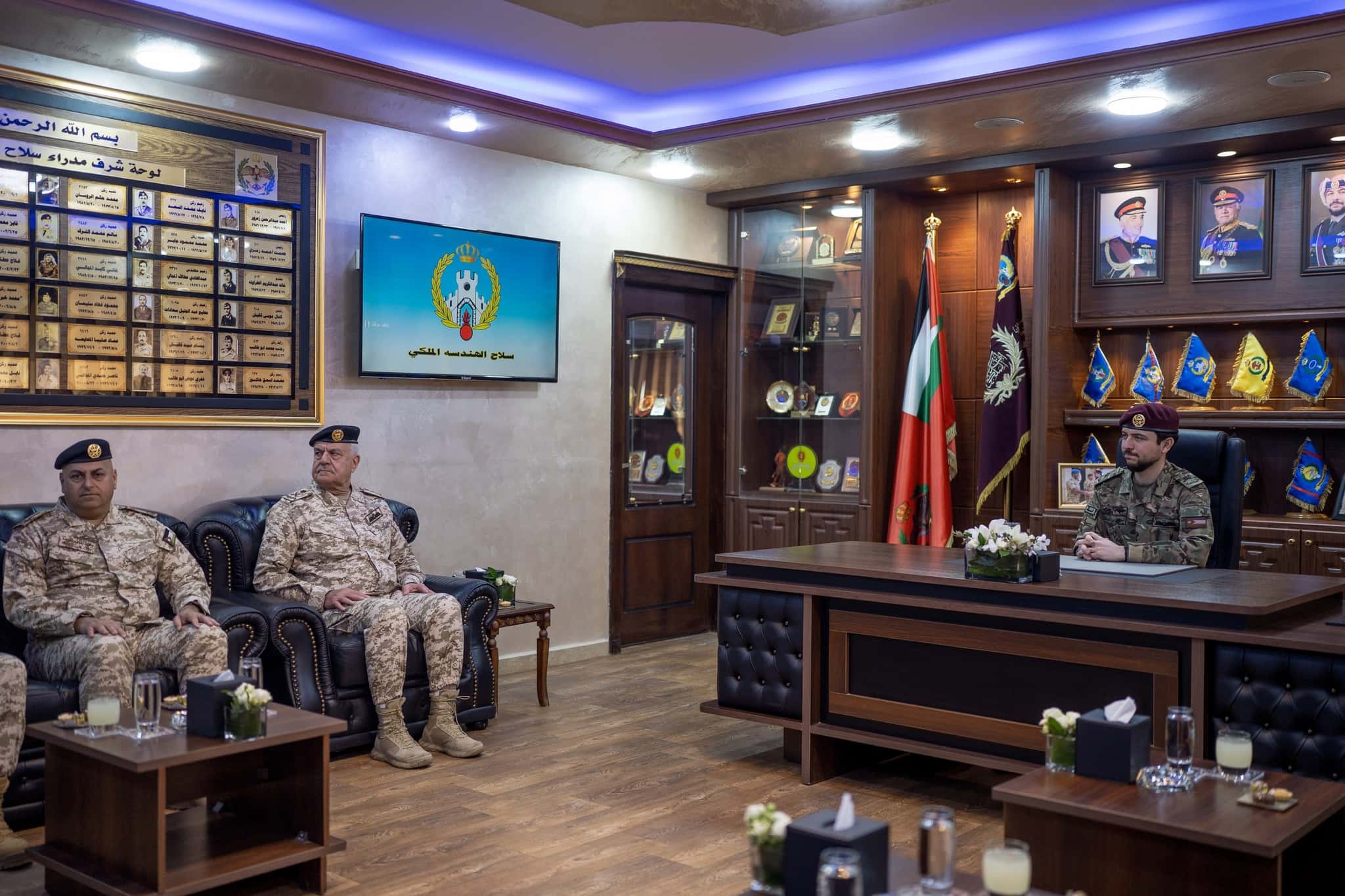 زار سمو الأمير الحسين بن عبدالله الثاني ولي العهد، مديرية سلاح الهندسة