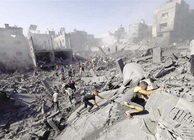 الدار - استشهد خمسة فلسطينيين وأصيب آخرون اليوم جراء قصف الاحتلال الإس