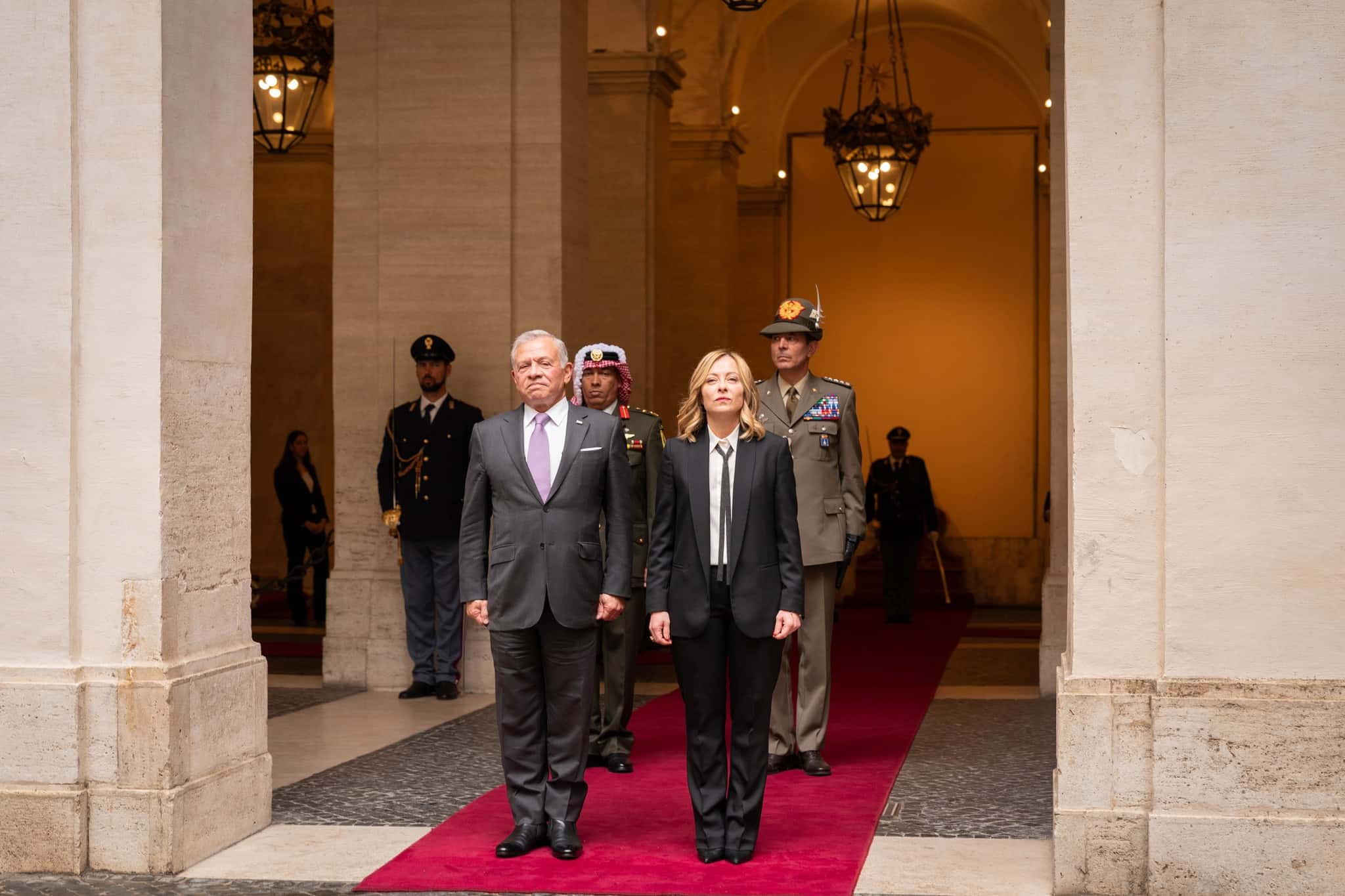 الدار -  بحث جلالة الملك عبدﷲ الثاني ورئيسة وزراء إيطاليا جورجيا ميلون
