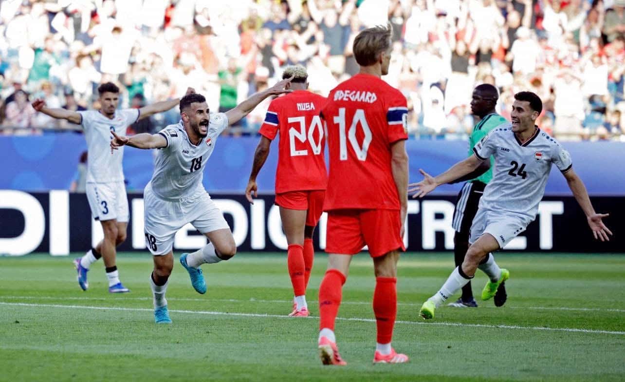 دشن المنتخب العراقي لكرة القدم عودته إلى كأس العالم بعد غياب 40 عاما،
