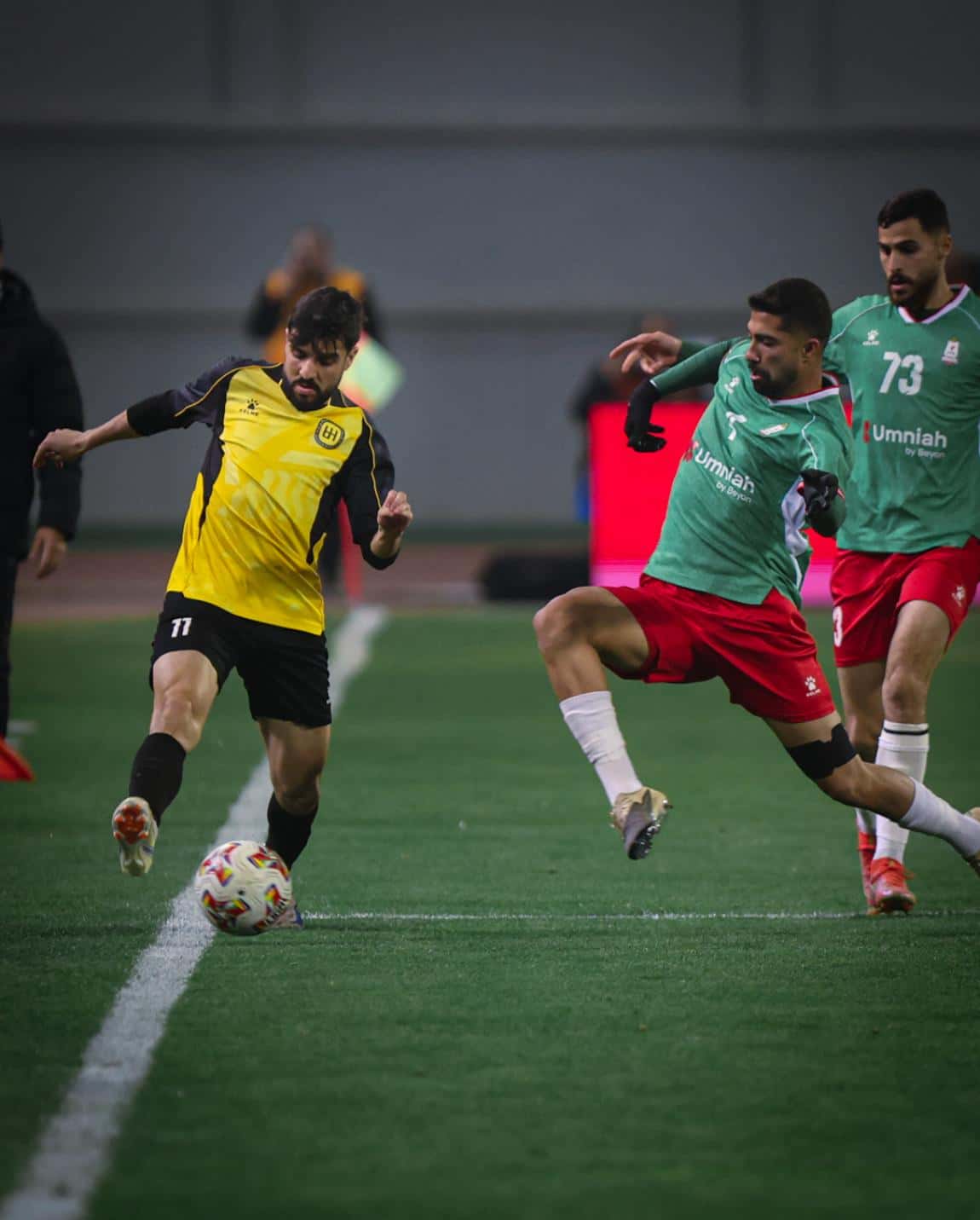الدار -  فاز فريق الوحدات على نظيره الحسين اربد بدوري المحترفين بثلاثة
