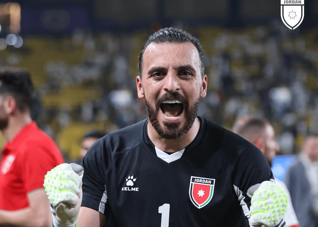 الدار - رُزق حارس مرمى المنتخب الوطني الأردني ونادي الحسين إربد، الكاب