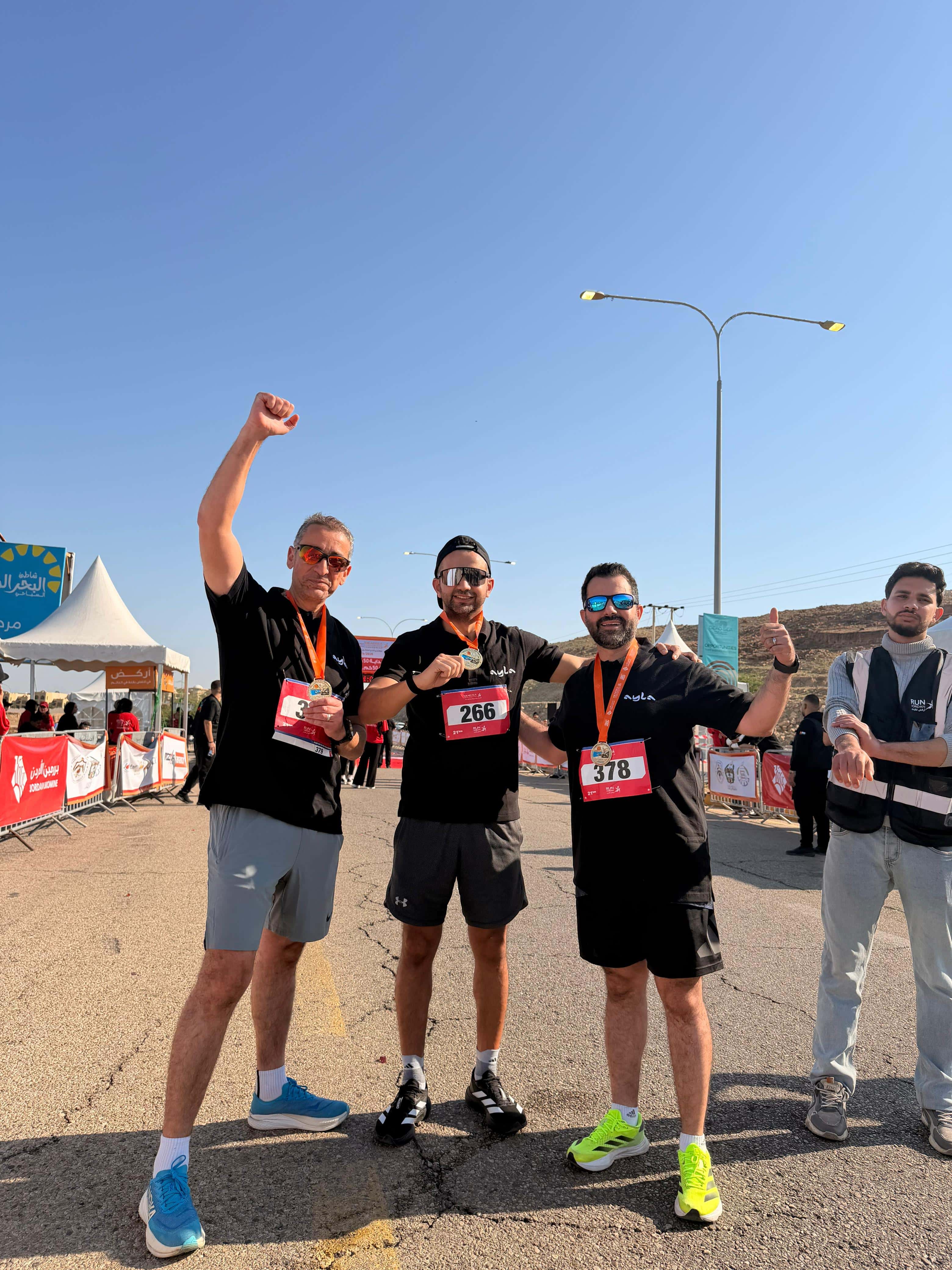 العقبة – شارك فريق أيلة في فعاليات سباق برومين الترا ماراثون البحر الم