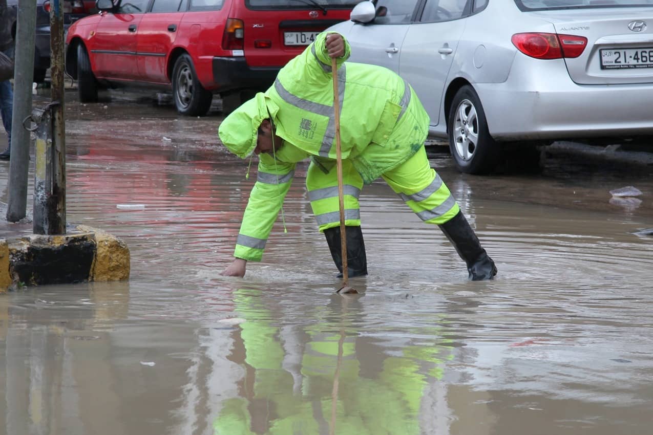 أمانة عمان تعاملت مع 29 ملاحظة خلال المنخفض الأخير