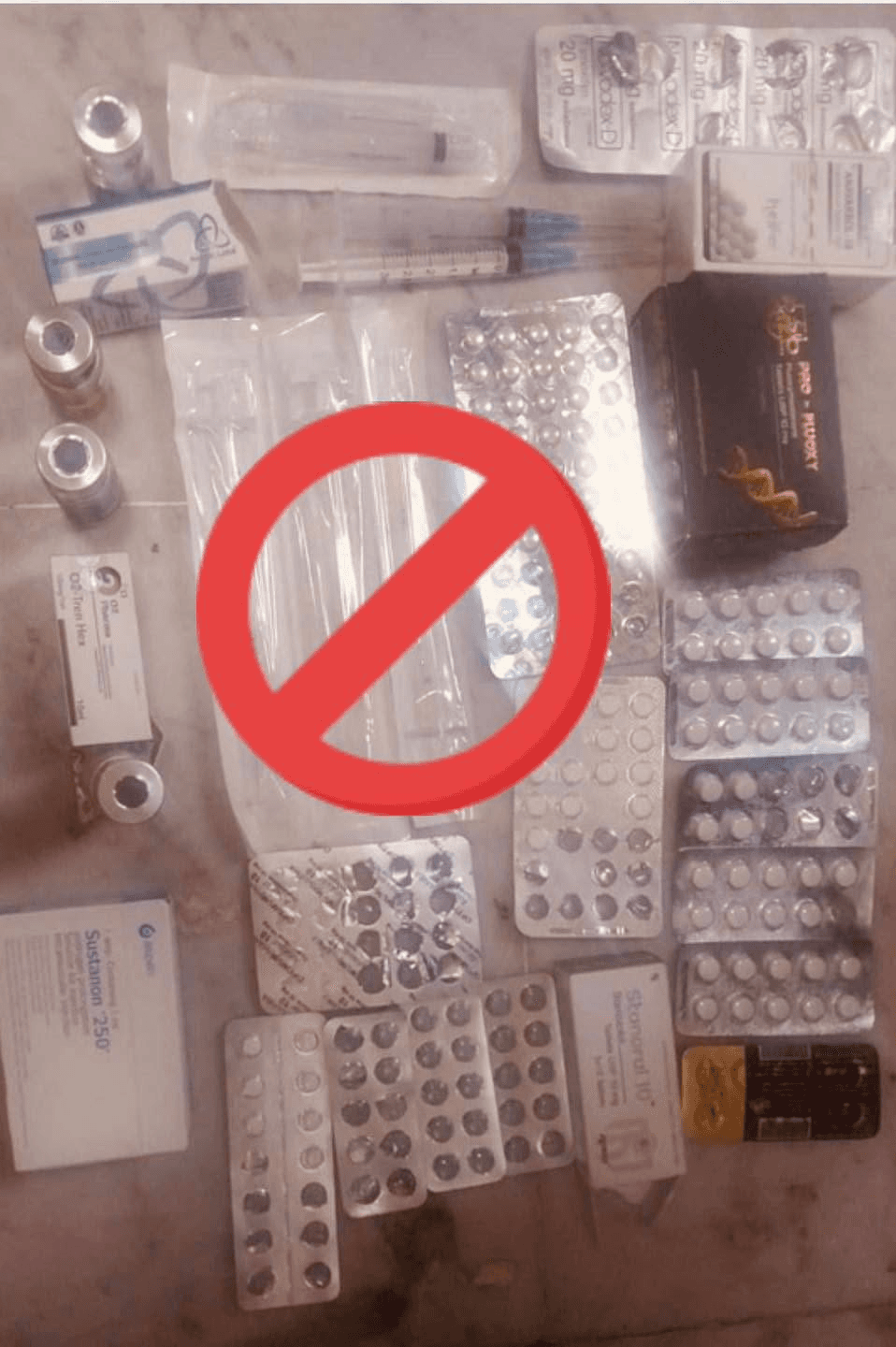 ضبط حقن هرمونية وستيرويدات وأدوية غير مجازة بحوزة مدربي لياقة بدنية