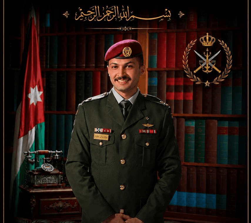 تهنئة بتخريج عبدالله  الجالودي من جامعه مؤته الجناح العسكري