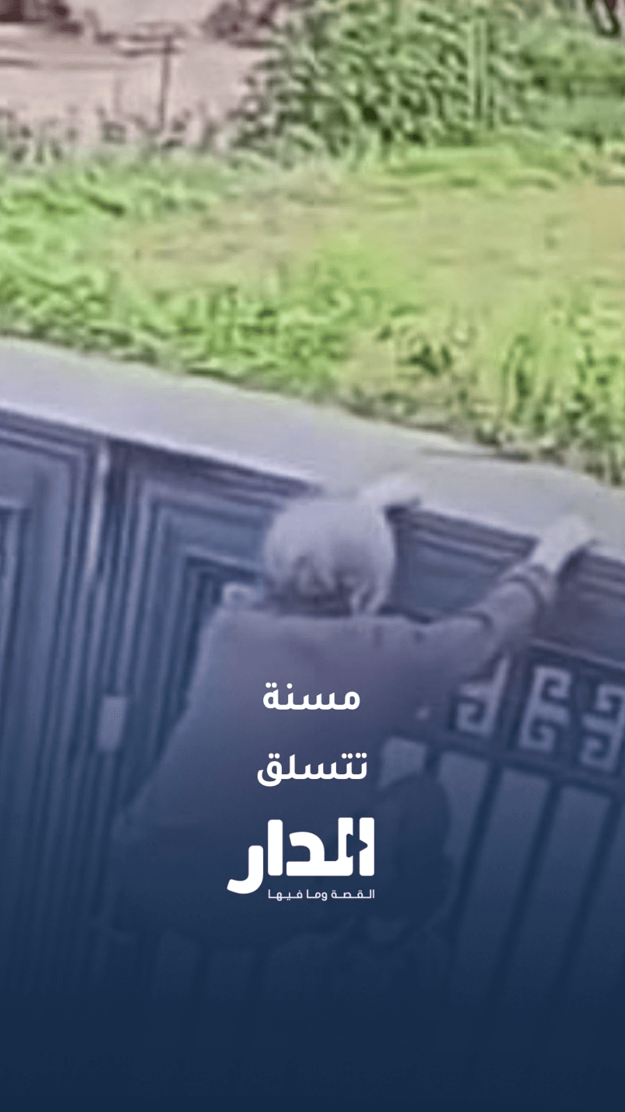 مسنّة بعمر 92 عامًا تتسلق سياجًا وتهرب من دار المسنين