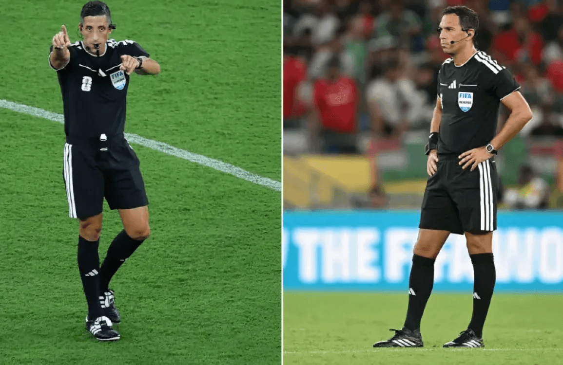 حكمان أرجنتينيان يديران مباراتين في توقيت واحد بكأس العالم