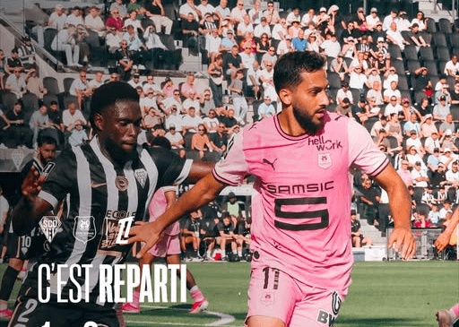 رين يحقق فوزا صعبا على أنجيه بنتيجة 2-1 في الدوري الفرنسي