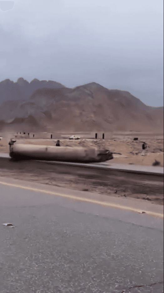 الأمن العام: سقوط بقايا جسم متفجر على الطريق الصحراوي ولا إصابات تُذكر