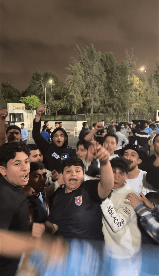 فرحة جماهير الفيصلي بعد الفوز على الرمثا
