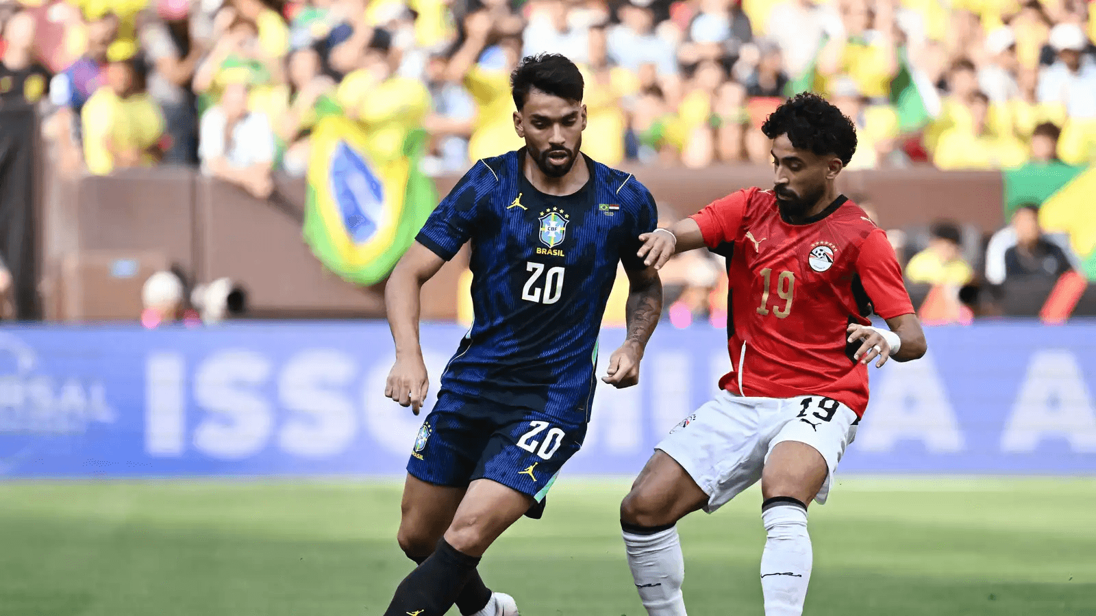 المنتخب البرازيلي يتفوق على نظيره المصري بنتيجة 2-1