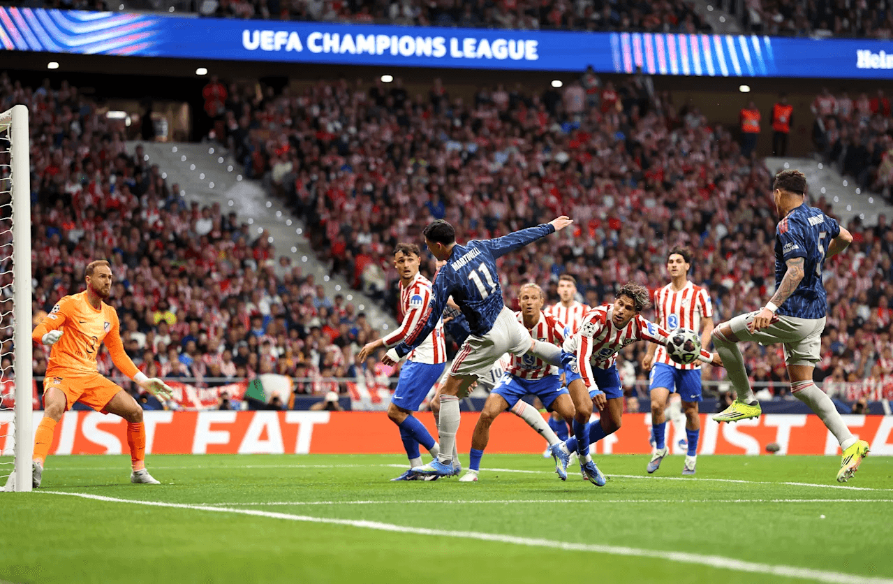 التعادل بهدف لمثله يحسم موقعة أتليتكو وأرسنال في ذهاب نصف نهائي دوري الأبطال