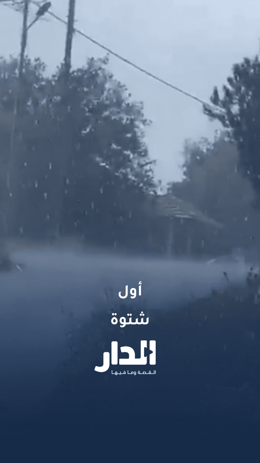 هطول أمطار غزيرة على عبين في محافظة عجلون صباح الأحد