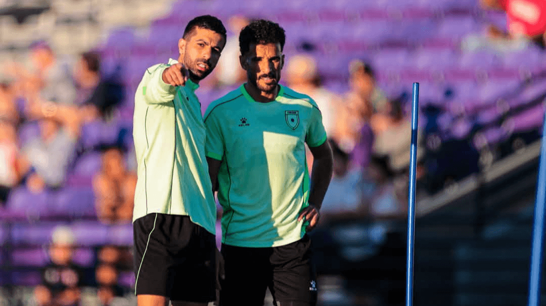 من تدريبات المنتخب الأردني في مقر تدريباته بجامعة بورتلاند