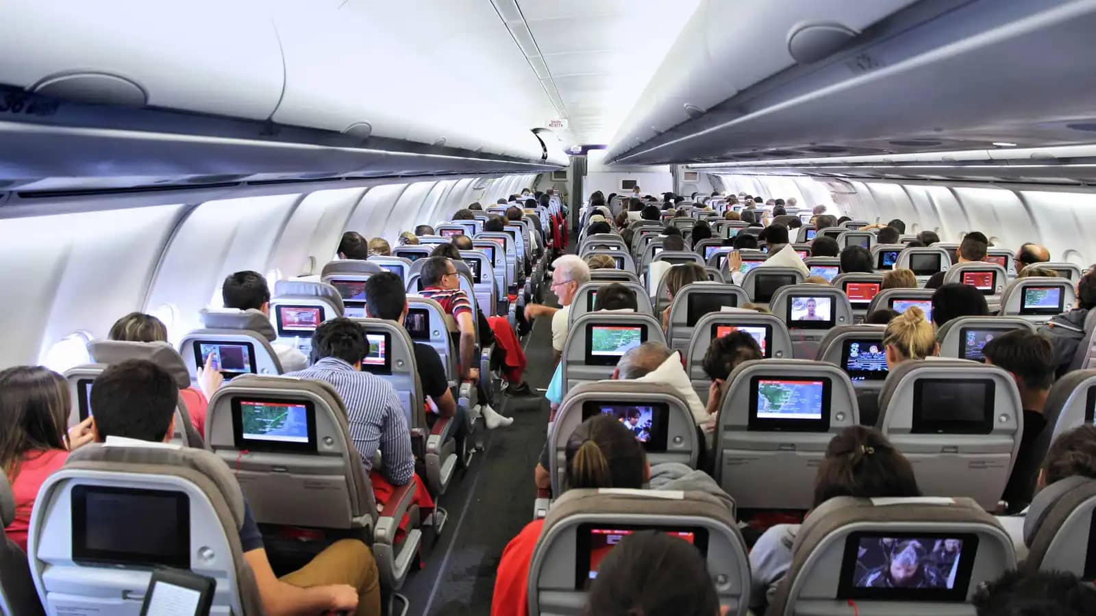 السجن لرجل أثار الرعب على متن طائرة وقضم أذن المضيفة