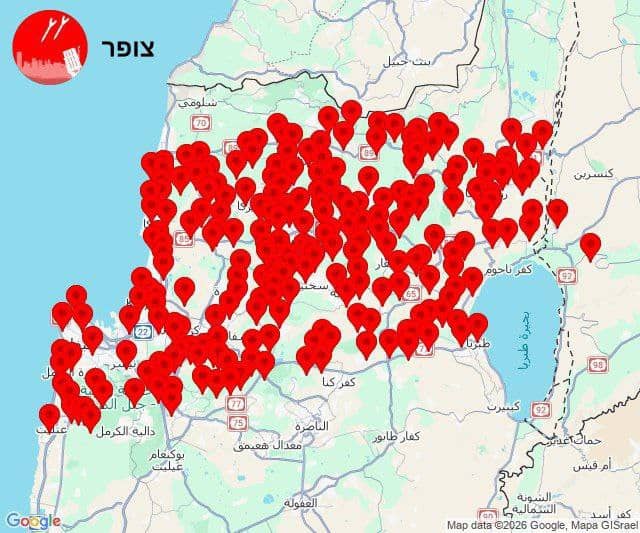 مصادر فلسطينية: صافرات الإنذار تدوي في مناطق واسعة من شمال فلسطين المحتلة