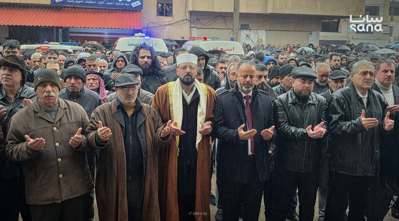 حمص تشيّع جثامين ضحايا التفجير الإرهابي في جامع الإمام علي