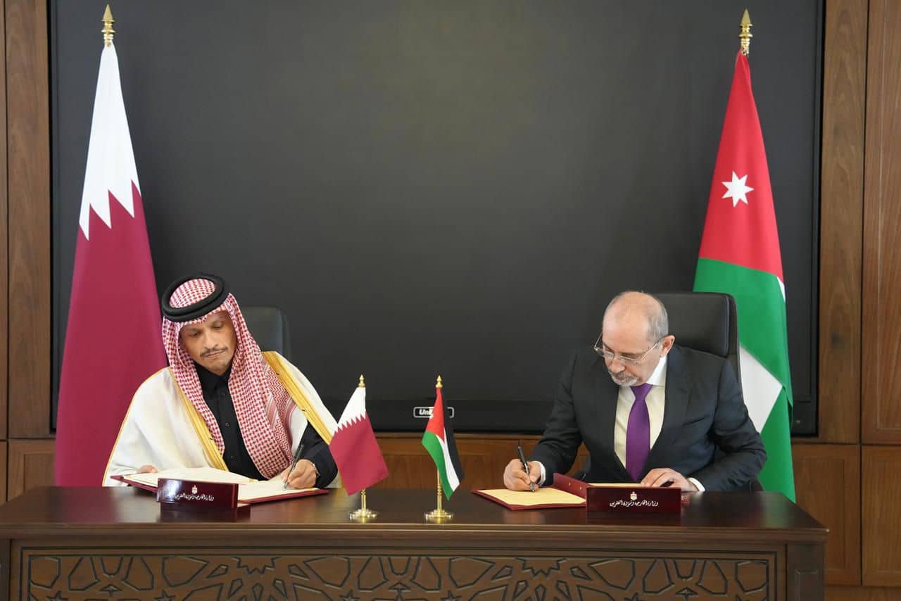 الأردن وقطر يوقّعان اتفاقيات سياسية واقتصادية في مجالات عدة