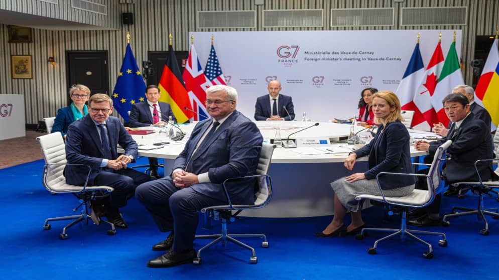 وزراء خارجية مجموعة السبع يدعون لوقف الهجمات ضد المدنيين في حرب إيران