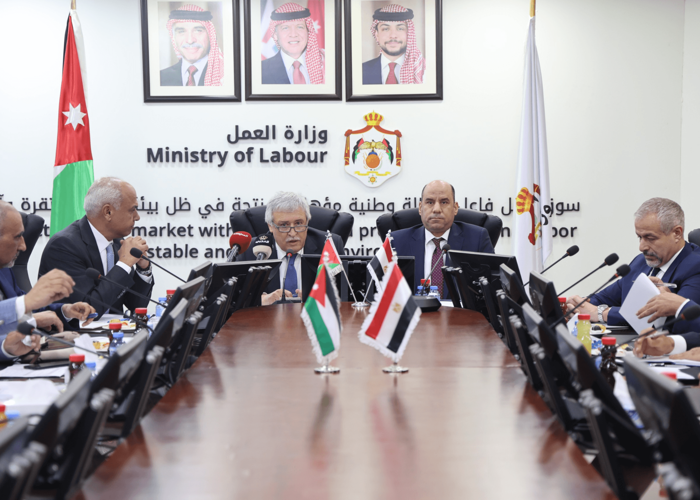مباحثات أردنية مصرية لتطوير الشراكة في تنظيم سوق العمل