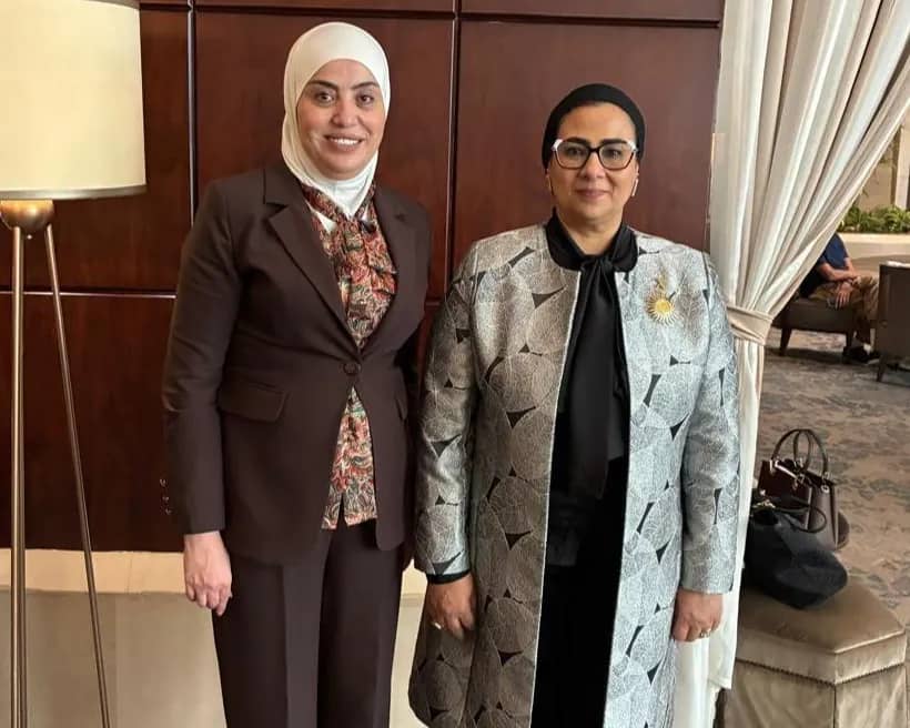 بني مصطفى تبحث مع رئيسة المجلس القومي للمرأة في مصر تعزيز التعاون