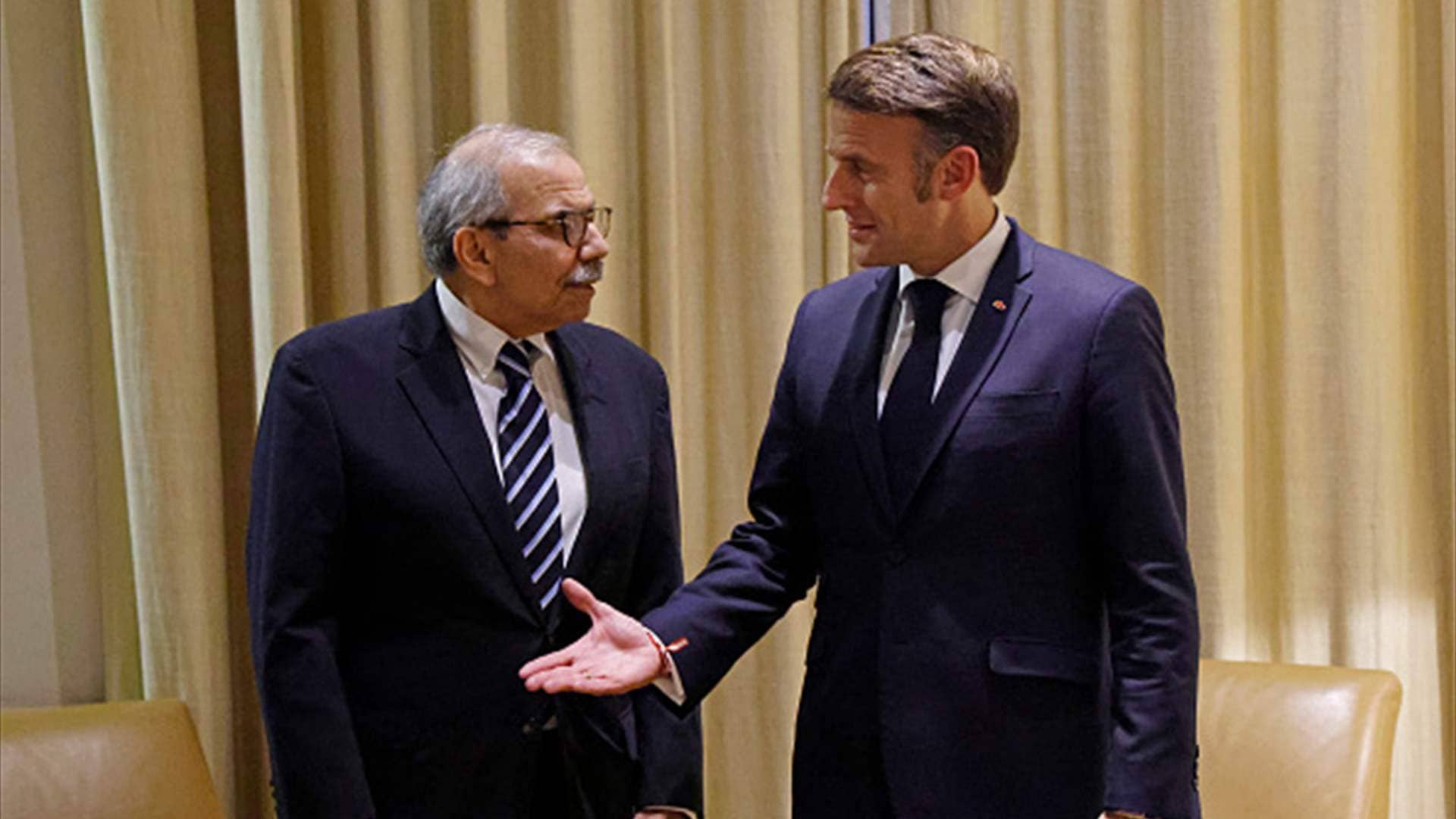 ماكرون يجدد لدى استقباله سلام دعم سيادة لبنان ويعلن عن مؤتمر دولي لمساندة الجيش اللبناني