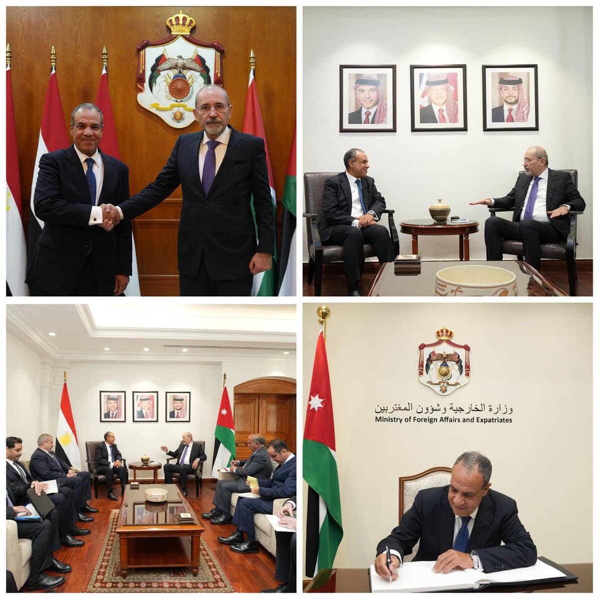 الصفدي ونظيره المصري يبحثان جهود التهدئة في غزة ويؤكدان الالتزام بخطة "ترمب" للسلام