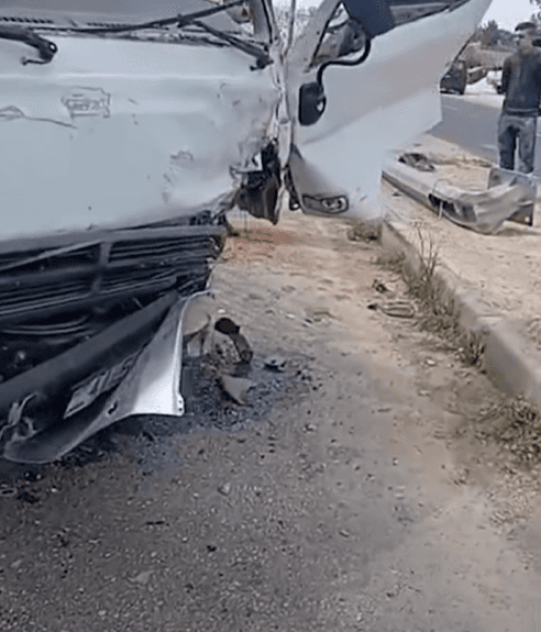 الدفاع المدني يتعامل مع حادث ثلاث مركبات على طريق مادبا