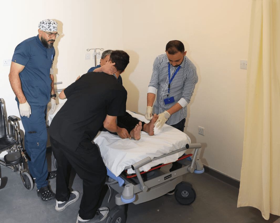 استقبال أول مريض بمستشفى عمان الميداني