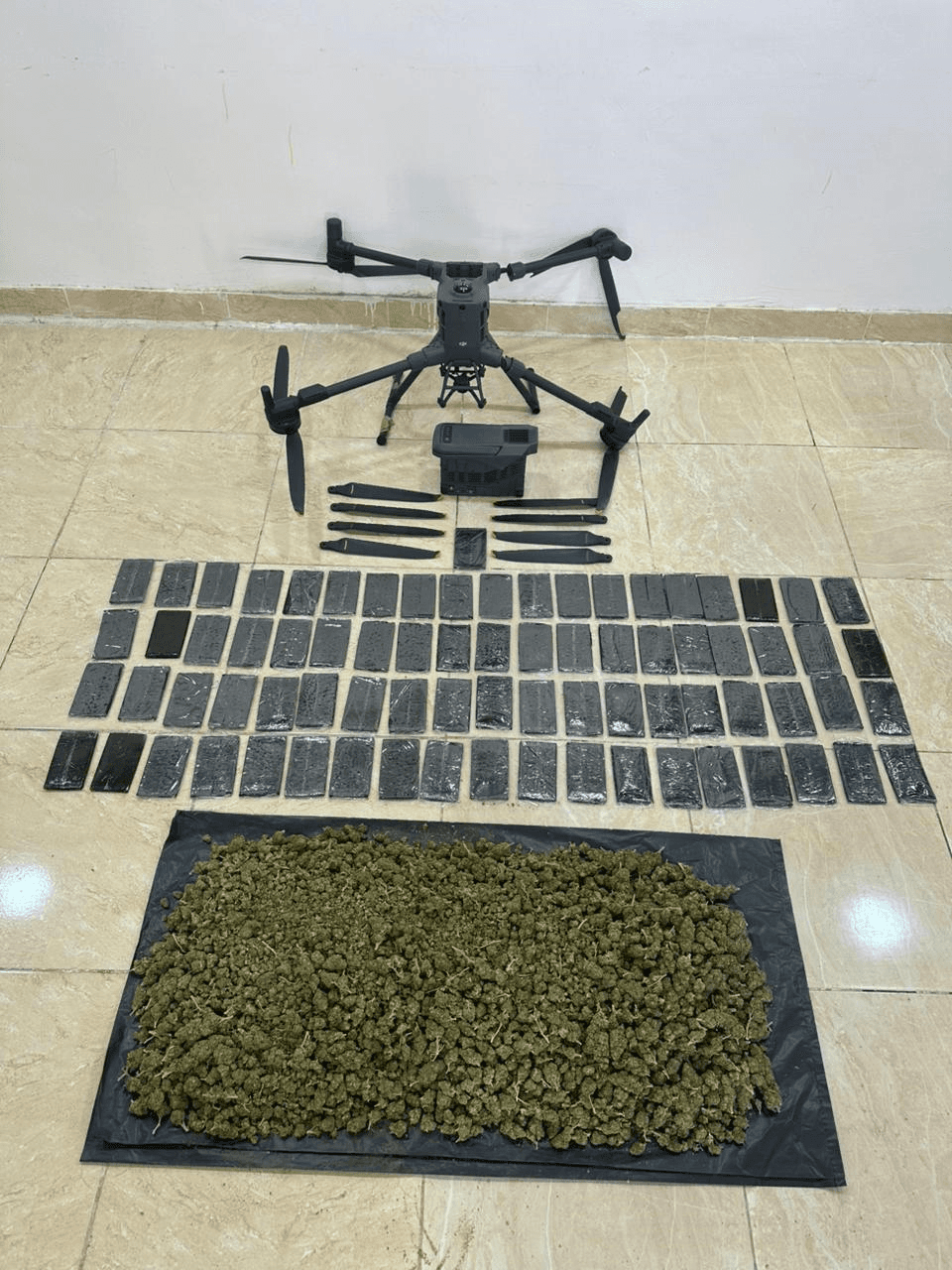 القوات المسلحة الأردنية: إحباط محاولة تهريب مواد مخدرة بواسطة طائرة مسيرة