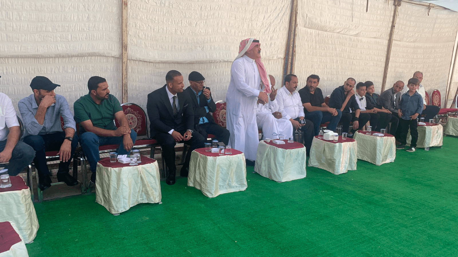 أجواء من الفرح في جاهة كريمة جمعت آل الكرمي وآل السلطي