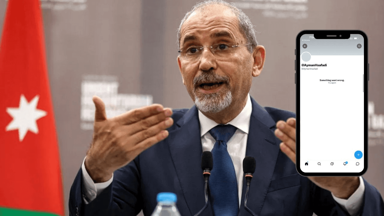 عُطلٌ في حساب الصفدي على منصة X