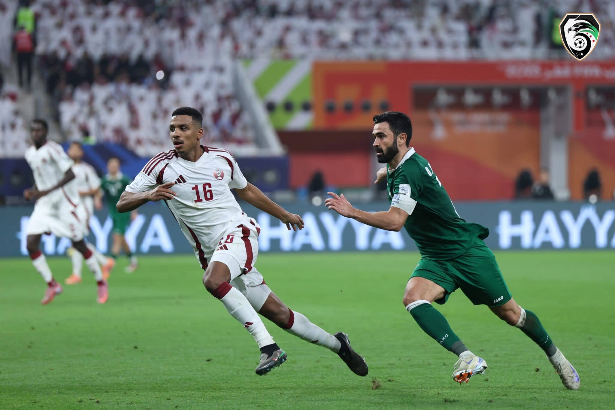 صاروخية عمر خريبين في مرمى قطر تضع سوريا بالصدارة مع فلسطين