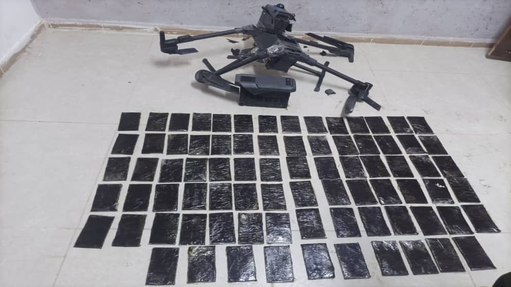 المنطقة العسكرية الجنوبية تُحبط محاولة تهريب مخدرات بواسطة "درون" على واجهتها الغربية