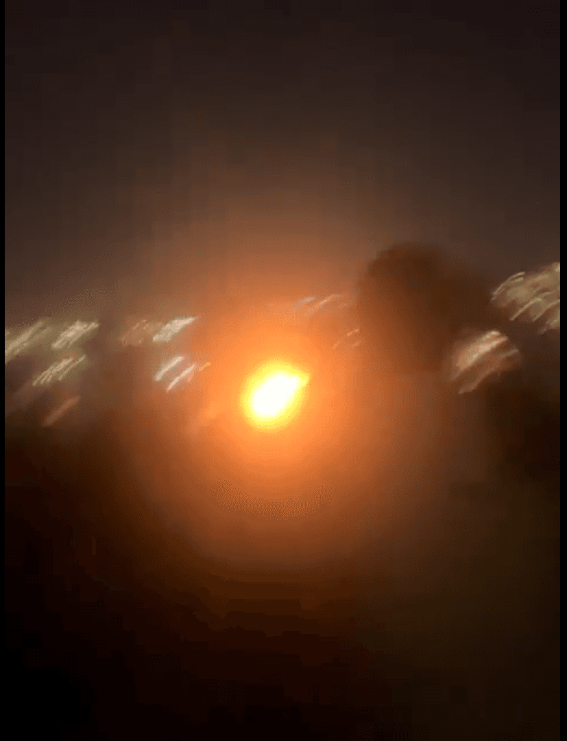 إصابة مباشرة لصاروخ إيراني في القدس