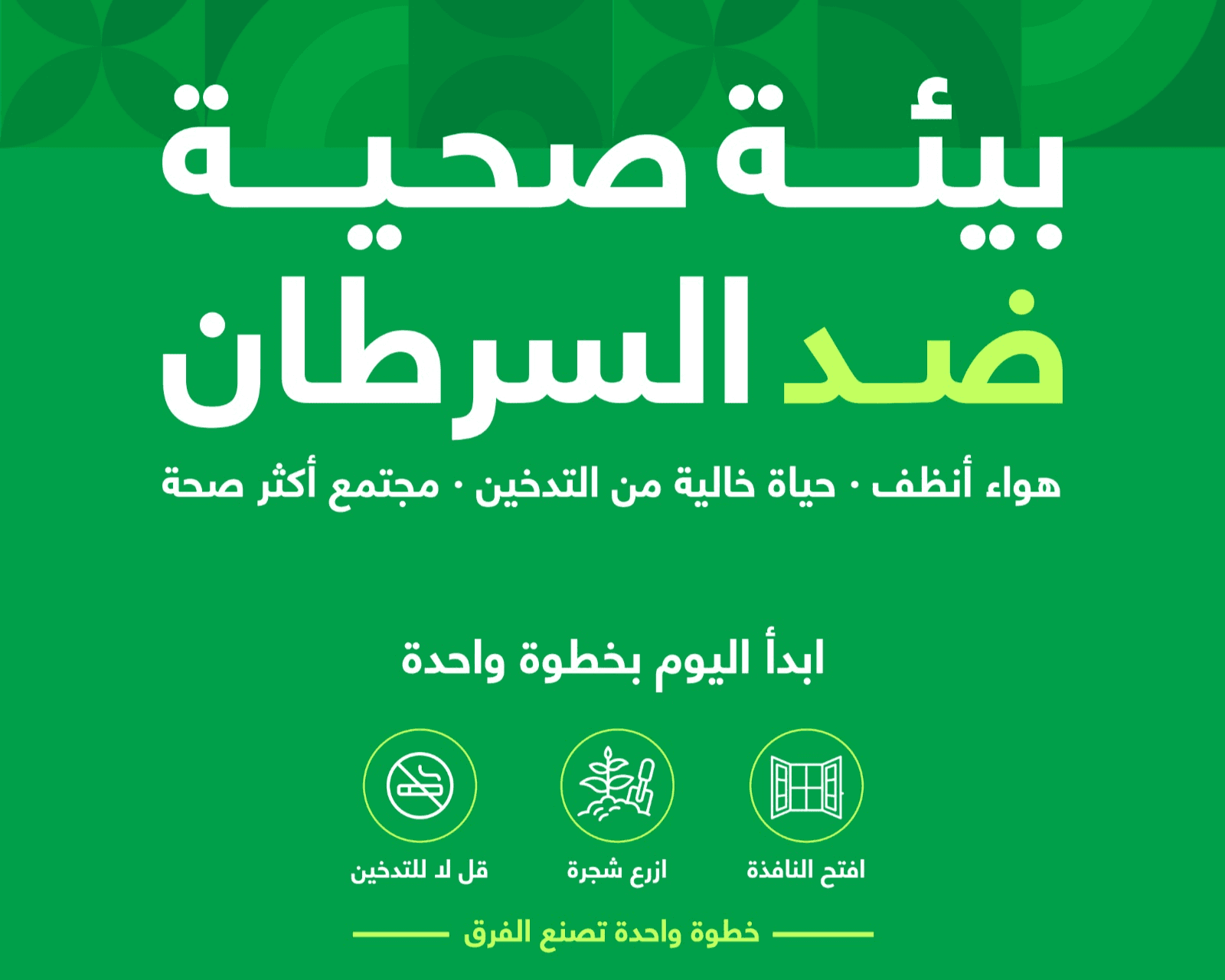 مؤسسة الحسين للسرطان تطلق حملة بيئة صحّية ضد السرطان