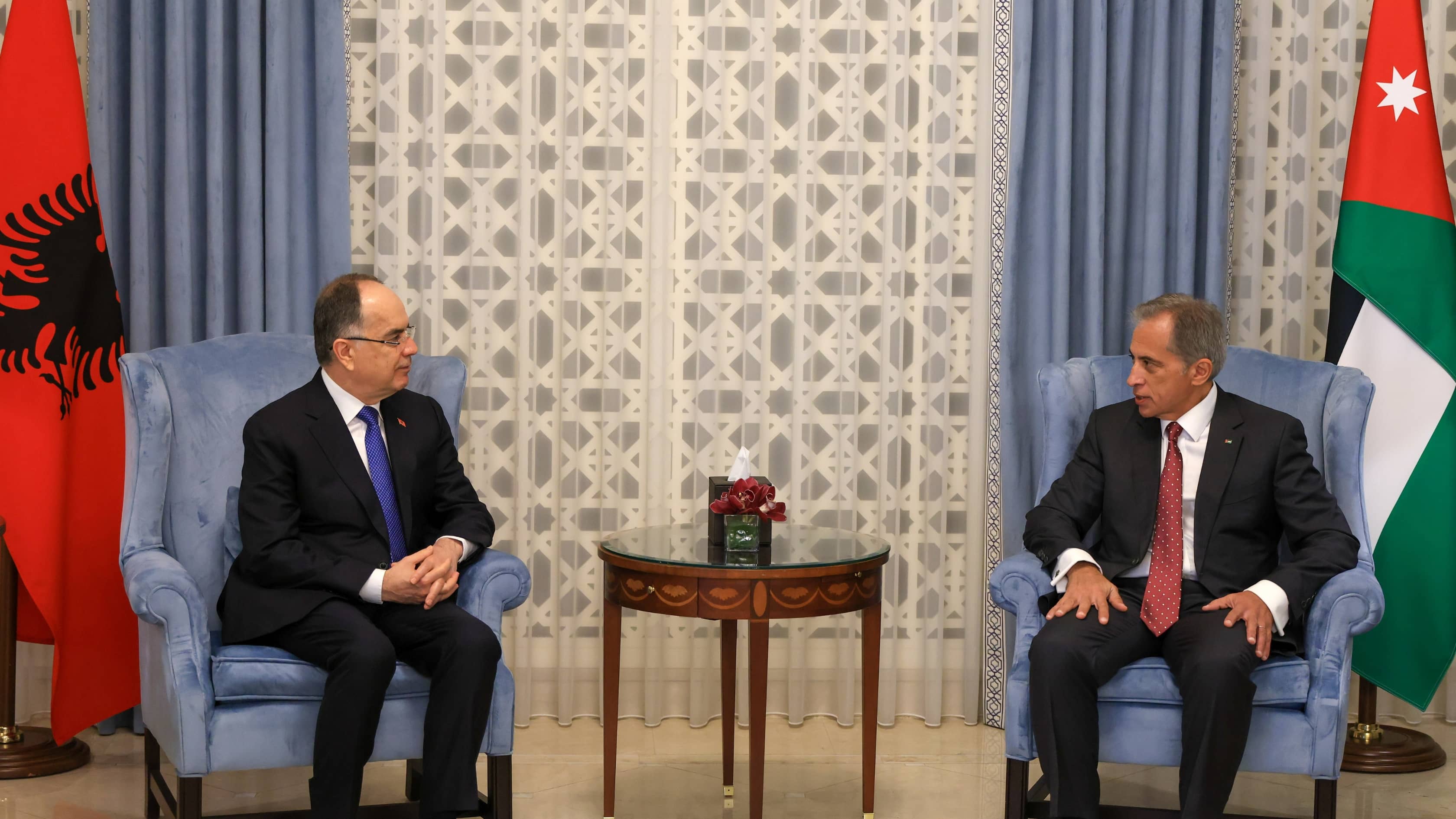 حسان يستقبل الرئيس الألباني ويؤكد حرص الأردن على توسيع آفاق التعاون الثنائي