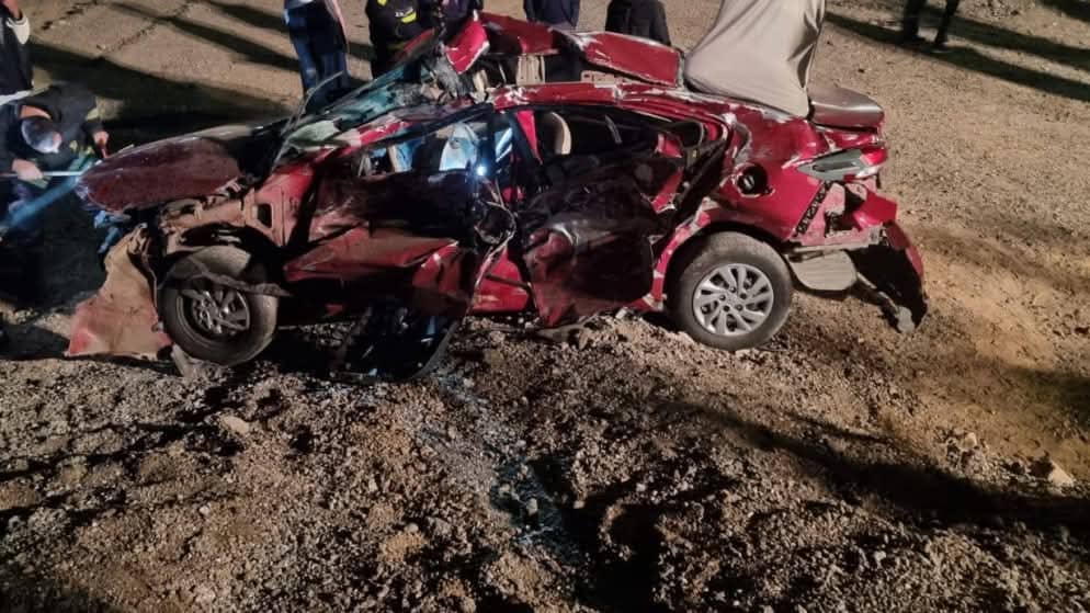 الدوريات الخارجية: 3 وفيات في حادث تصادم على الطريق الصحراوي