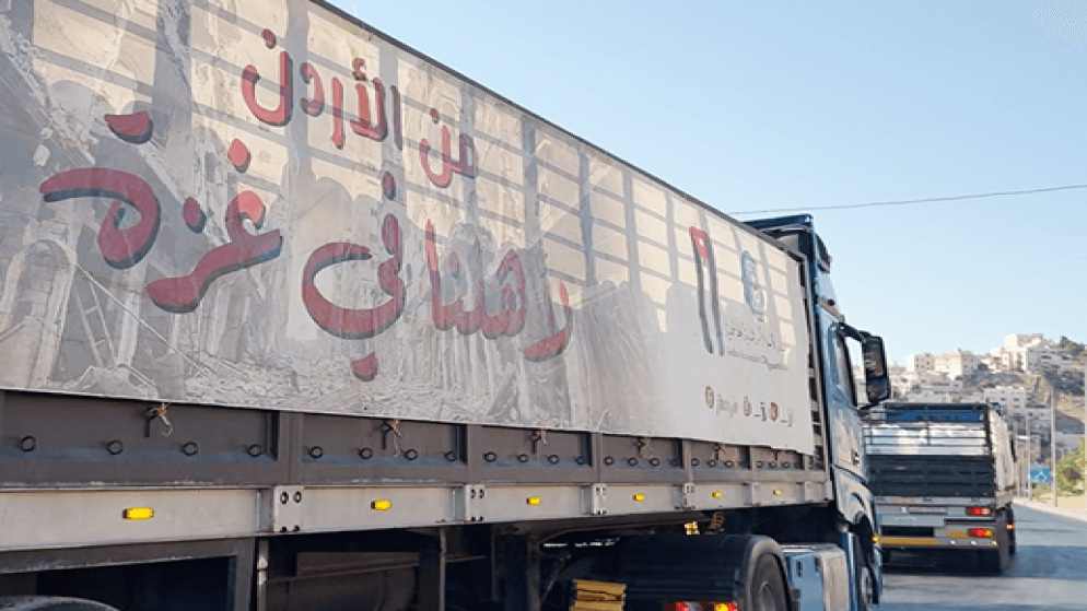 الهيئة الخيرية الهاشمية: عبور قافلة مساعدات جديده مكونه من 26 شاحنة إلى قطاع غزة