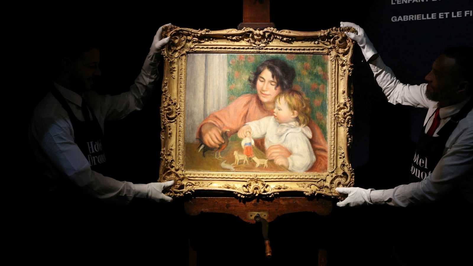 "الطفل وألعابه".. بيع لوحة لـ"رونوار" بمبلغ 1,8 مليون يورو