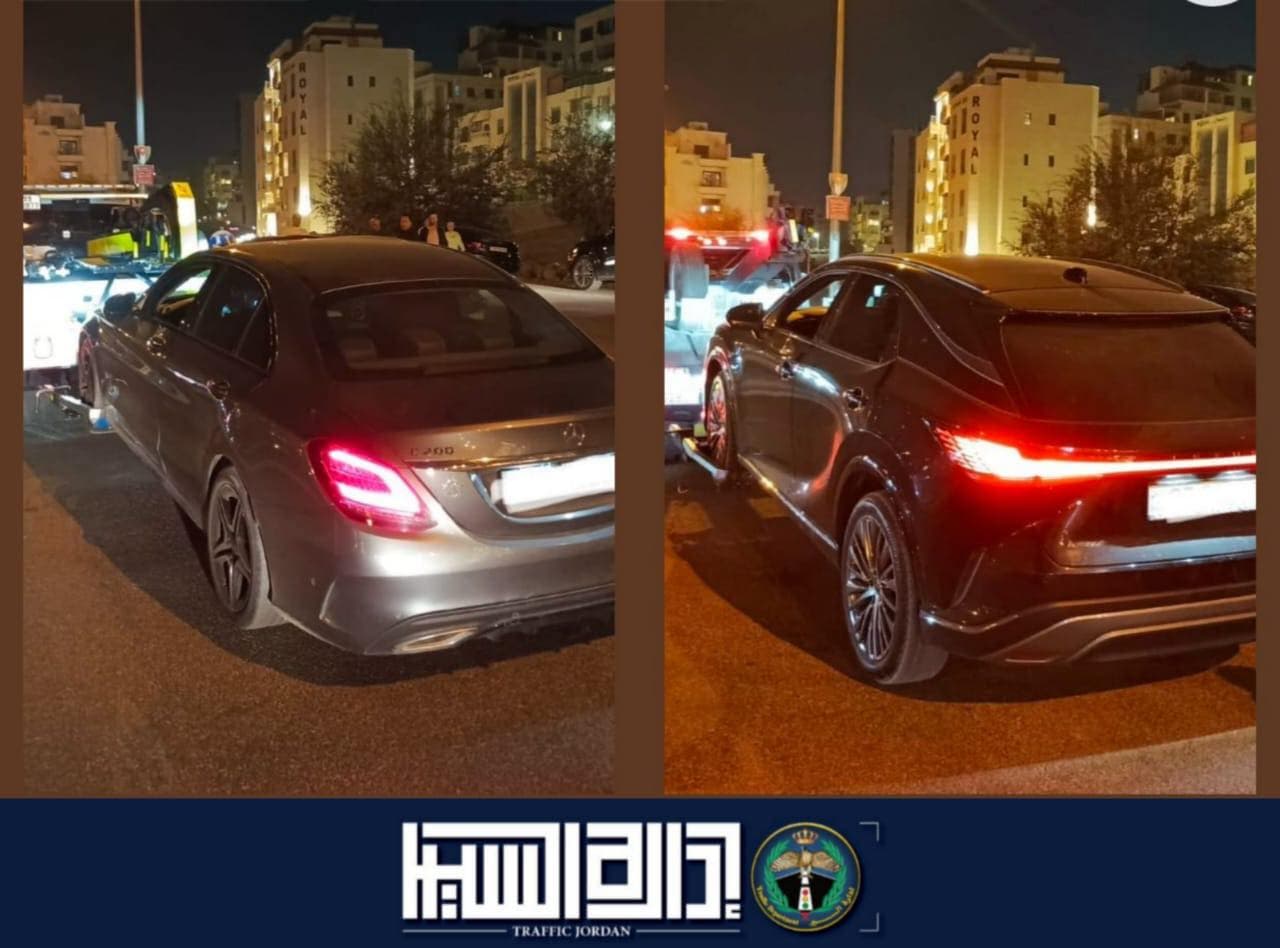 إدارة السير: ضبط مركبتين اقتحمتا ممشى شارع الستين في عمّان