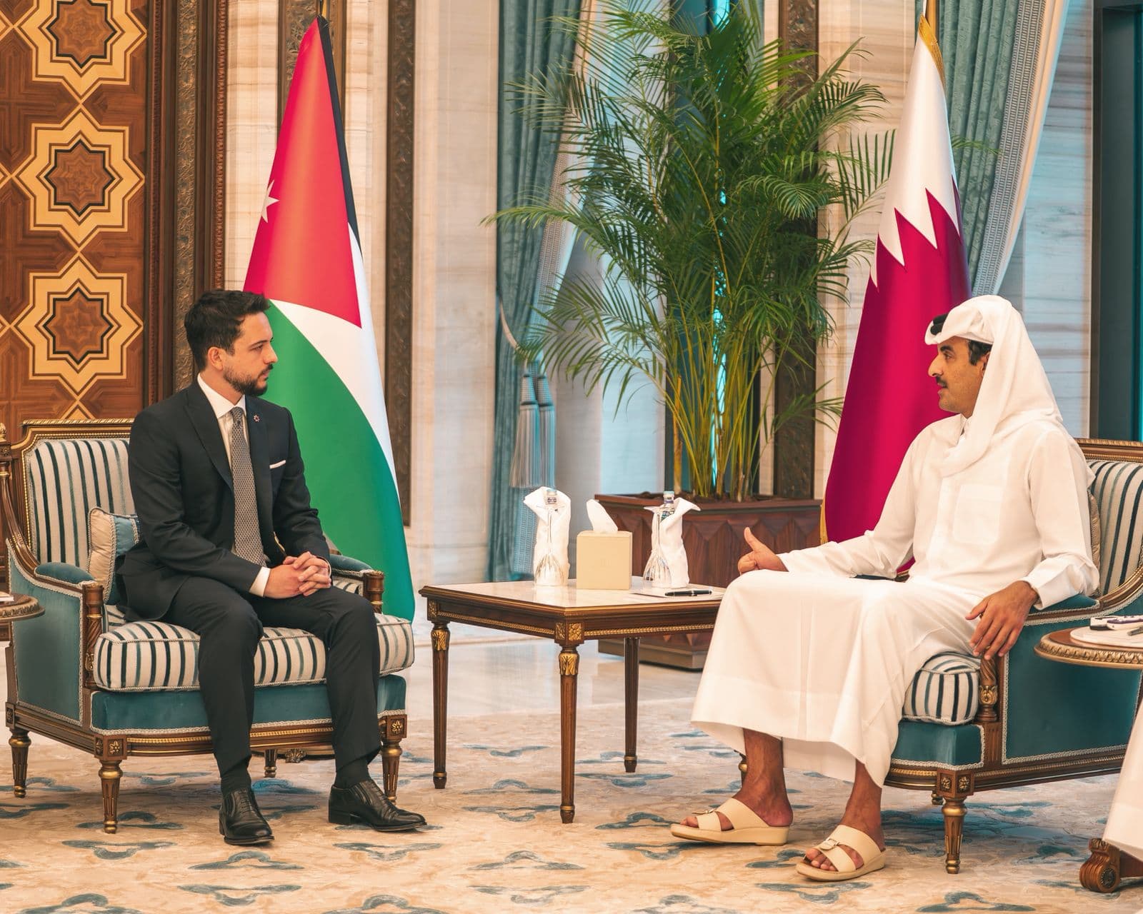 ولي العهد يؤكد لأمير قطر تضامن الأردن مع قطر في الحفاظ على أمنها واستقرارها